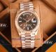 swiss clone rolex daydate 40 brown roman 2836 watch (6)_th.jpg